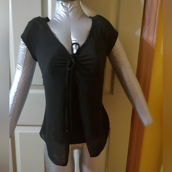 Bryer California Size Medium Double Layer Blouse Shirt Top - Picture 1 of 7